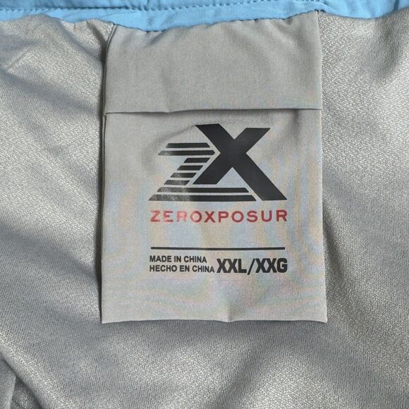 ZeroXposur Men's UPF 50+ Quick Dry Swim Trunks Navy Ibiza Size XXL - Picture 5 of 8